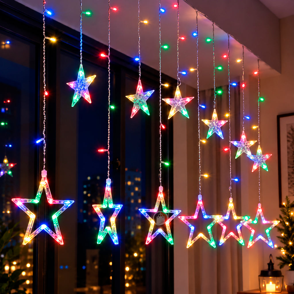 CORTINA MÁGICA ESTRELLAS LED - Pared de Ensueño 3M y 6M