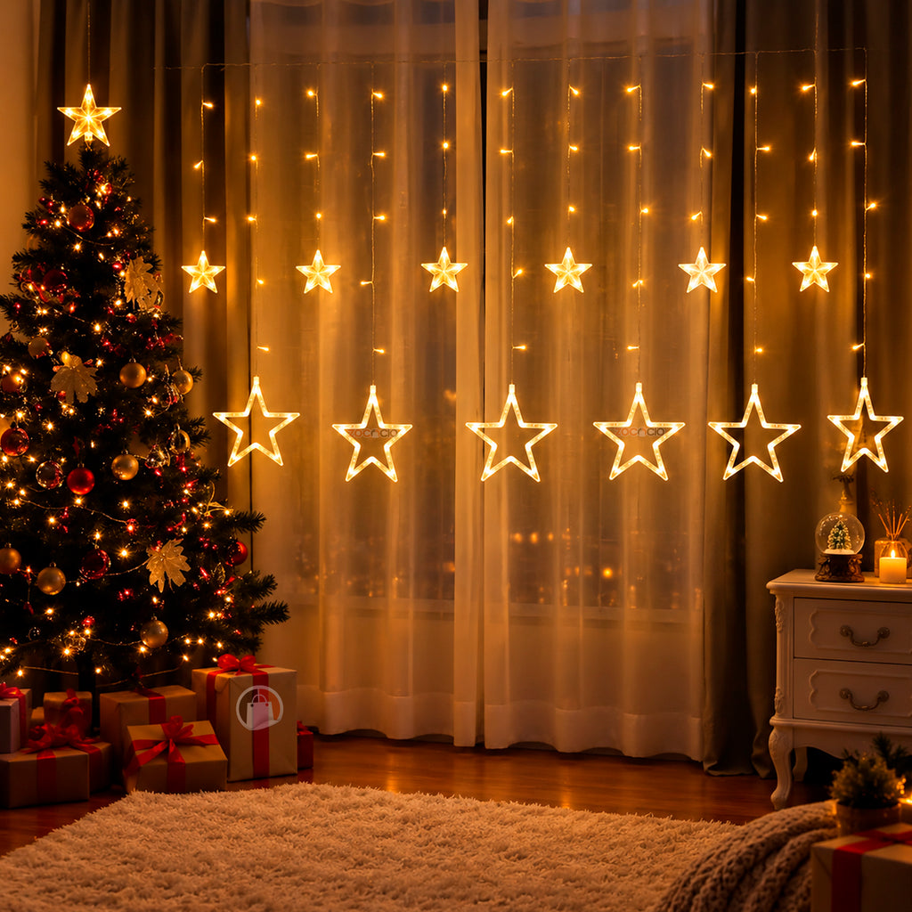 CORTINA MÁGICA ESTRELLAS LED - Pared de Ensueño 3M y 6M
