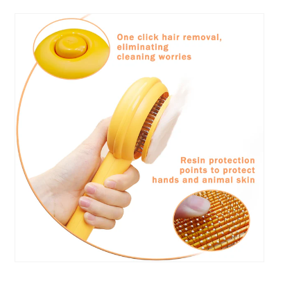 Cepillo Calabaza Auto-Limpiable para Perros y Gatos - Looti Pet