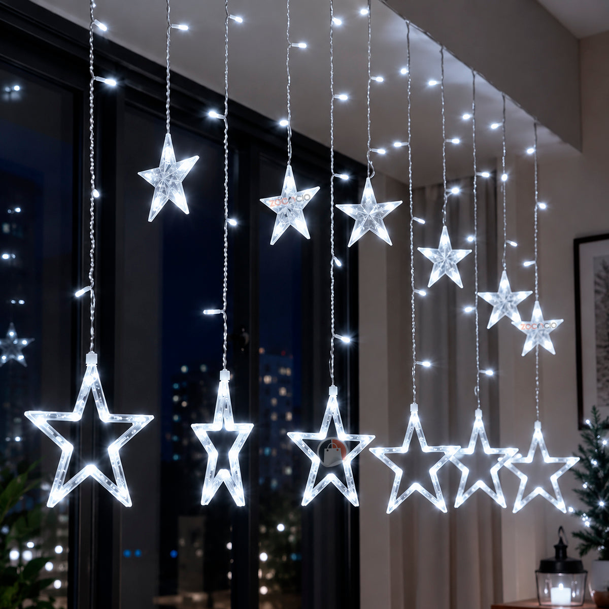 CORTINA MÁGICA ESTRELLAS LED - Pared de Ensueño 3M y 6M