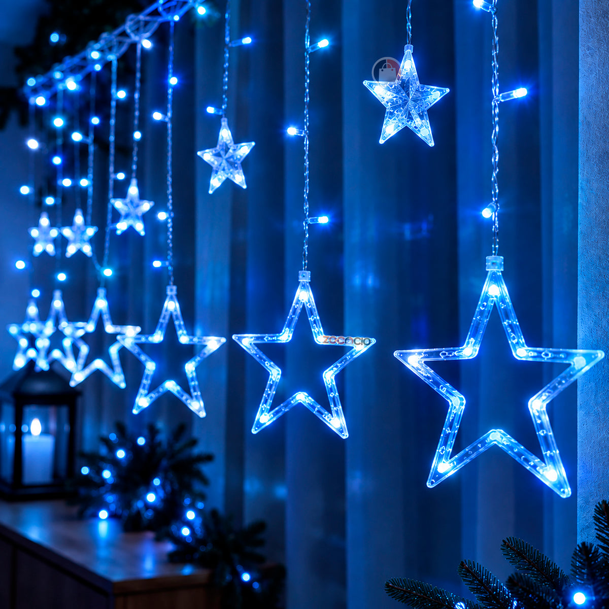 CORTINA MÁGICA ESTRELLAS LED - Pared de Ensueño 3M y 6M