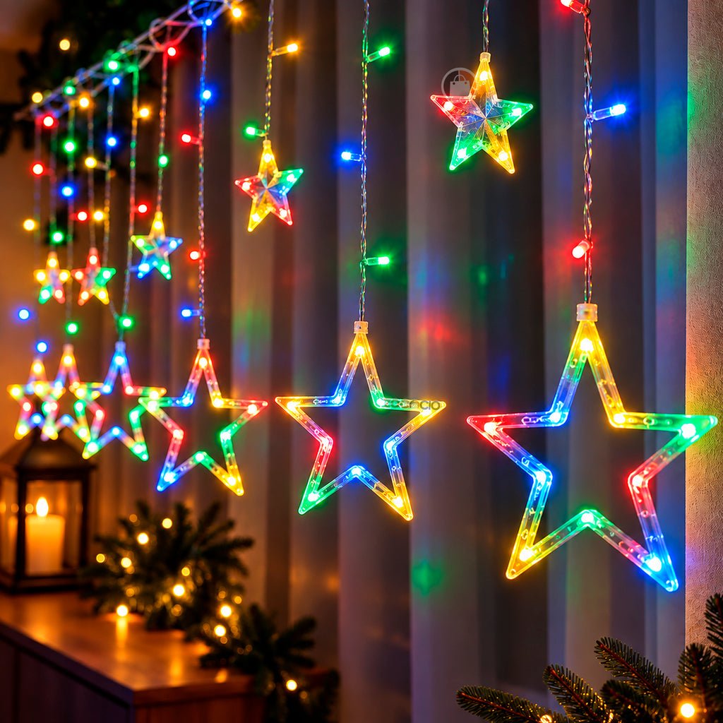 CORTINA MÁGICA ESTRELLAS LED - Pared de Ensueño 3M y 6M